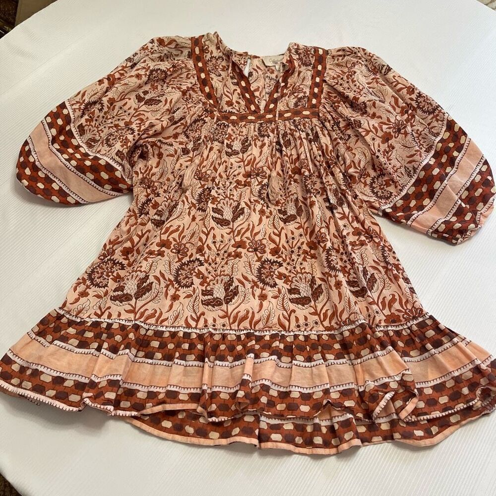 Cleobella x Anthropologie Olivia Tunic Hippie Boho Chic Dress Size Small